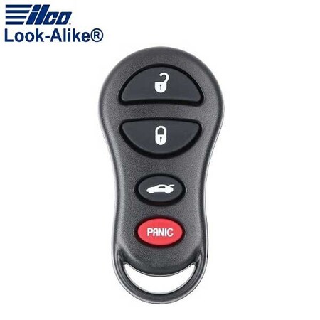 Ilco LAL RKE-CHRY-4B1 CHRYSLER 4 BUTTON REMOTE KEYLESS ENTRY ILCO-AX00011610